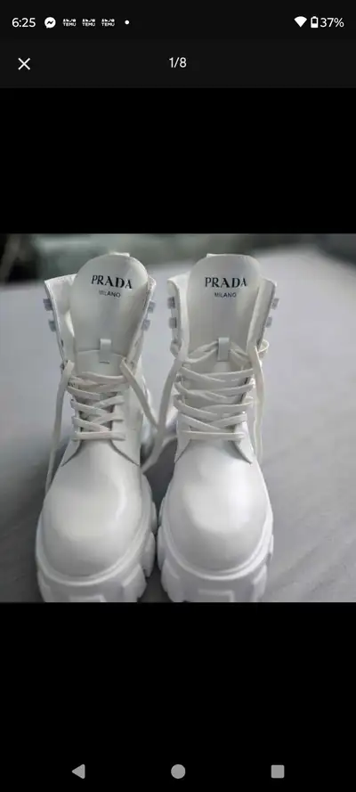 Prada Milano white Boot , View more