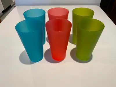 Set of 6 Plastic Patio Cups, View more