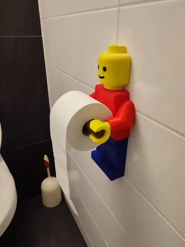 Giant Lego Man Toilet Paper Holder in Hobbies & Crafts in Edmonton - Image 7