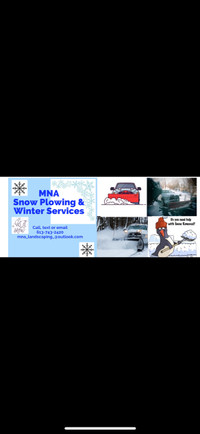 MNA Snow plowing services 