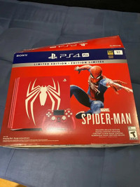 Like new - Sony PlayStation ps4 pro marvel spider-man with box