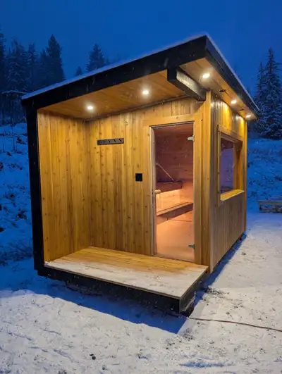 I am selling a custom outdoor wood fired Sauna. Local Western Red cedar used for inside and outside...