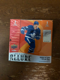 Unopened box of Upper Deck Allure 2022-2023 hockey hobby cards