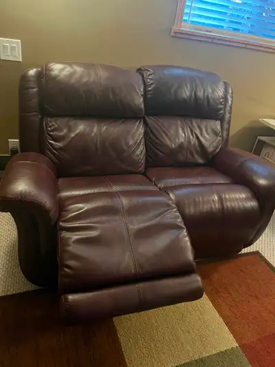 Electric leather couch and love seat, View more