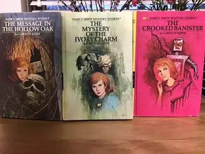 19 Vintage Nancy Drew Hardcover Books ( Matte Yellow Spines), View more