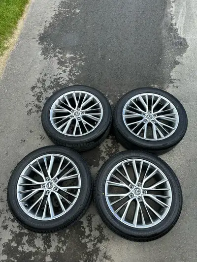 Selling brand new condition 2024 Lexus NX350H all-season tires on 20” OEM Lexus rims. Can fit other...