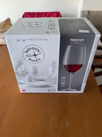 New Bormioli Crystal Wine Glasses (6)