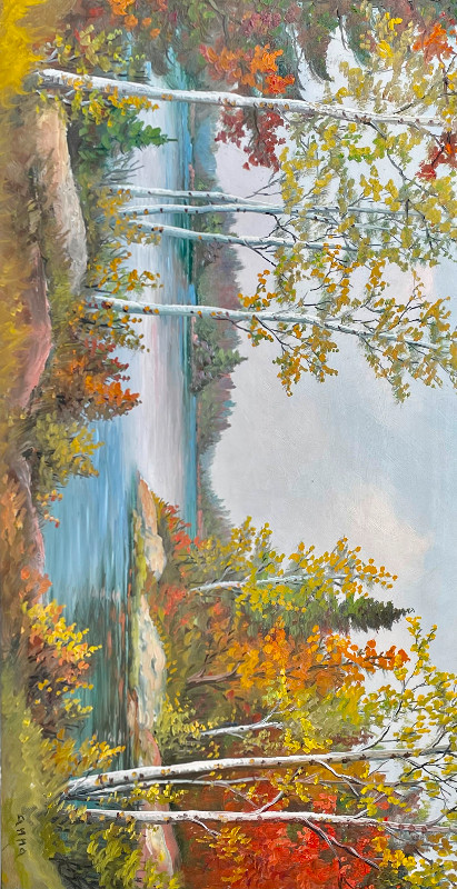Original RARE Large Fall Oil Landscape (Listed Artist) in Arts & Collectibles in Mississauga / Peel Region - Image 2