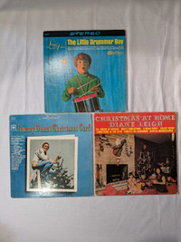 VTG lot of 3 vinyl Christmas records 