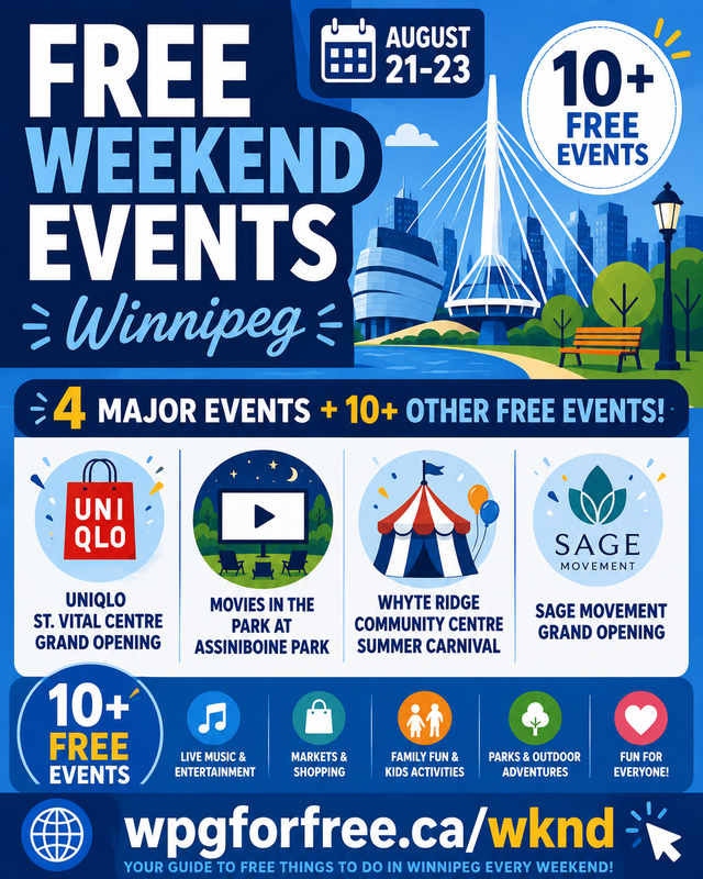 Free Weekend Events in Winnipeg | August 21-23
