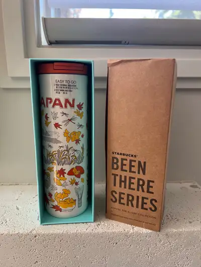 Brand New. 473ml hot or cold beverage holder. Japan “Fall” series mug. Pick up in SW near Bankview