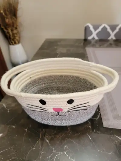 Cat Toy Woven Basket - $5.00 obo, View more