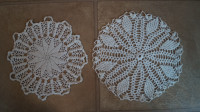 TWO HAND MADE DOILIES