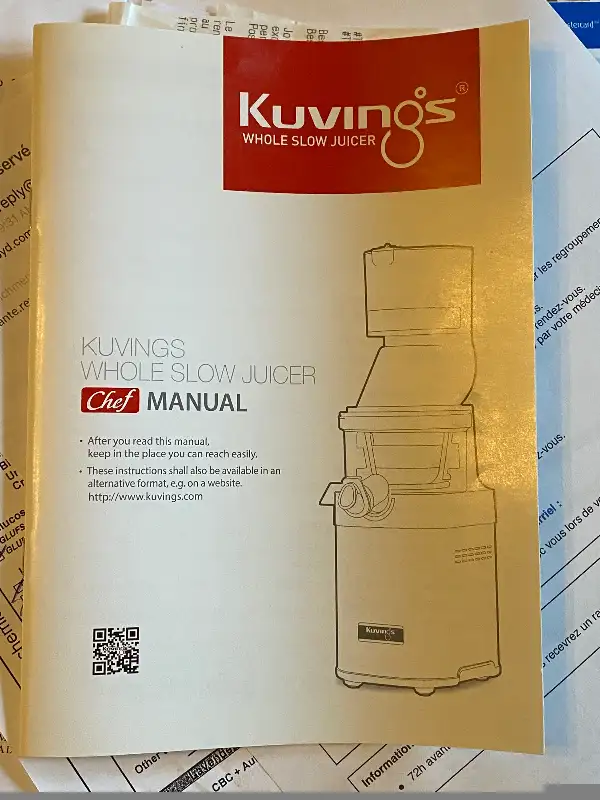 Kuvings CS600 Whole Slow Juicer in Processors, Blenders & Juicers in West Island - Image 5