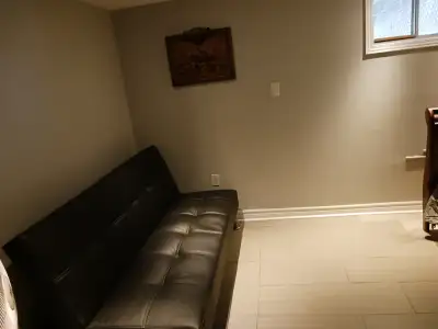 Room for rent. Quiet basement room. Share kitchen and bathroom. Furnished. Males only.