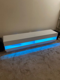 TV Cabinet/Stand w/ RGB lighting. For up to 75 Inch TVs.