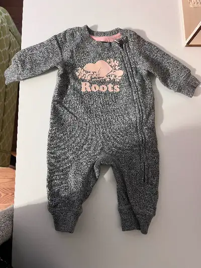 Roots Baby Organic Original Cooper Beaver Romper 0-3 months, View more