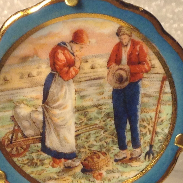 Vintage Pair of Limoge Porcelain Miniature Plate Pin Dish in Arts & Collectibles in Vancouver - Image 2
