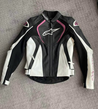 Alpinestars women’s motorcycle leather jacket