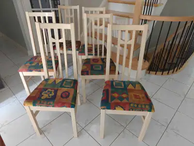 Dining chairs, set of 6, View more