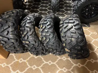 Brand new Kimpex Trail Troopers 6 Ply 26x8x14 (2) 26x10x14 (2) Set of 4 was 800$