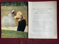 1964 Sears Golf Club w/ Doug Ford Large 2-Page Original Ad