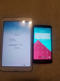 Samsung tab and LG phone