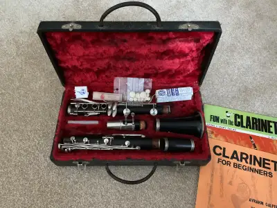 This is a Boosey & Hawkes Edgeware B flat Clarinet purchased in 1950 played it for 10 years. Was rec...