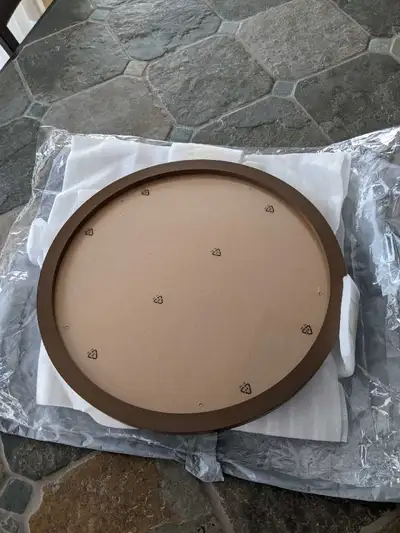 New Round Picture Frame 14 inch Brown, View more