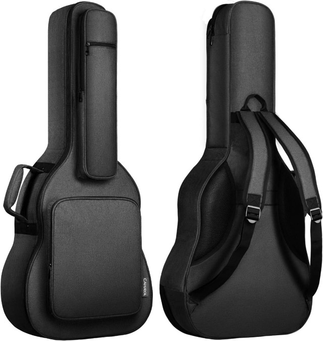CAHAYA Acoustic Guitar Case Soft Padded Guitar Bag 0.8 Inch Thic in Guitars in Ottawa