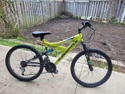 yellow supercycle mountain bike (used), View more