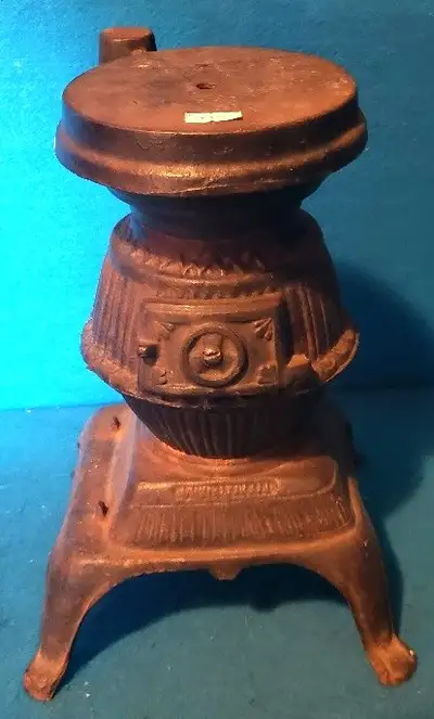Cast Iron Salesman Sample Pot Belly Stove 12 inches, View more