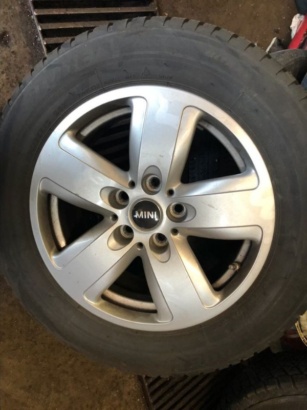 Winter Tires on MINI Rims (price lowered) - 205/65R16 - A1 Cond! in Tires & Rims in City of Toronto