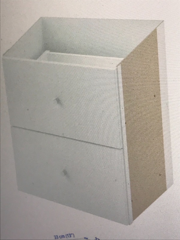 IKEA. Kallax 2 drawer Insert. White. 13"x13". Fits All Kallax