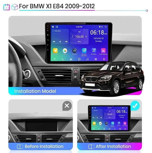 BMW X1 2009 to 2016 Carplay Android 13 Bluetooth Media Player in Audio & GPS in City of Toronto - Image 2