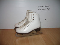 patins pro artstiques  GAM  -- size 3C fille  figure skates.