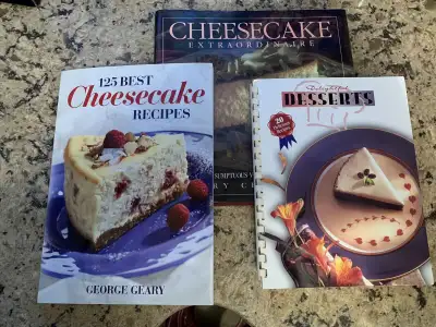 Cheesecake Dessert Cookbooks Set of 3, View more
