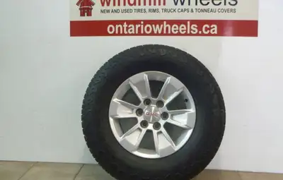 1999 - 2026 GMC Sierra or Chevrolet Silverado Bridgestone Dueler 265/70R17 Tires and Rims Set of 4 P...