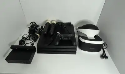Dive into virtual reality with this complete PlayStation VR bundle! This set includes a PlayStation...