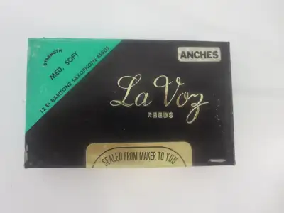  LaVoz Baritone Sax Reeds – New Old Stock Sealed 12‑Pack, View more