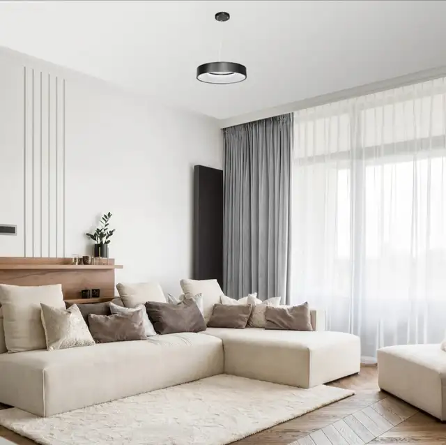 LED Circular Pendant Light Fixture in Matte Black in Indoor Lighting & Fans in Mississauga / Peel Region - Image 4