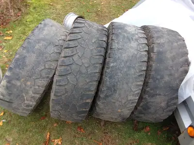 Up for sale is a complete set of four General Grabber X3. Been darn good tires. They hold air. Don't...
