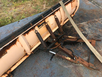 Plow blade and A frame with cylinders on