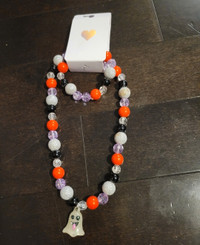 Girl's Halloween necklace and braclet set (new with tag)