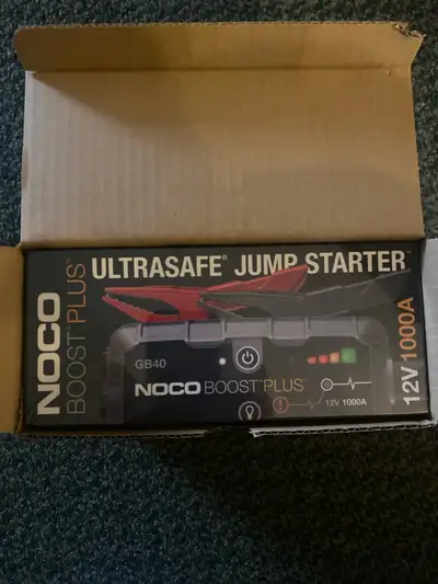 Ultrasafe Jump starter boost plus Noco GB40 Brand new never opened $85 regular $170