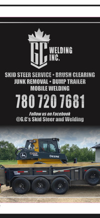 Skid steer services for hire.