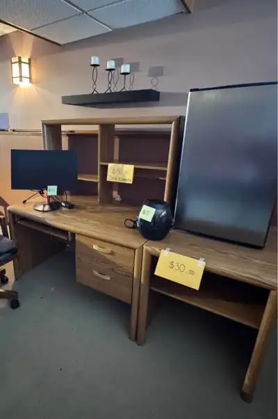 Free desk & cabinet, View more