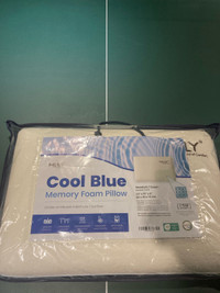 ** Brand New** Cool Blue Memory Foam Pillow