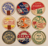 1950-1970: 9 Farmhouse Dairy Milk Caps