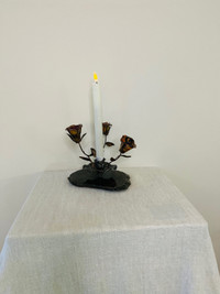 METAL ART HANDMADE SCULPTURE CANDLE HOLDER